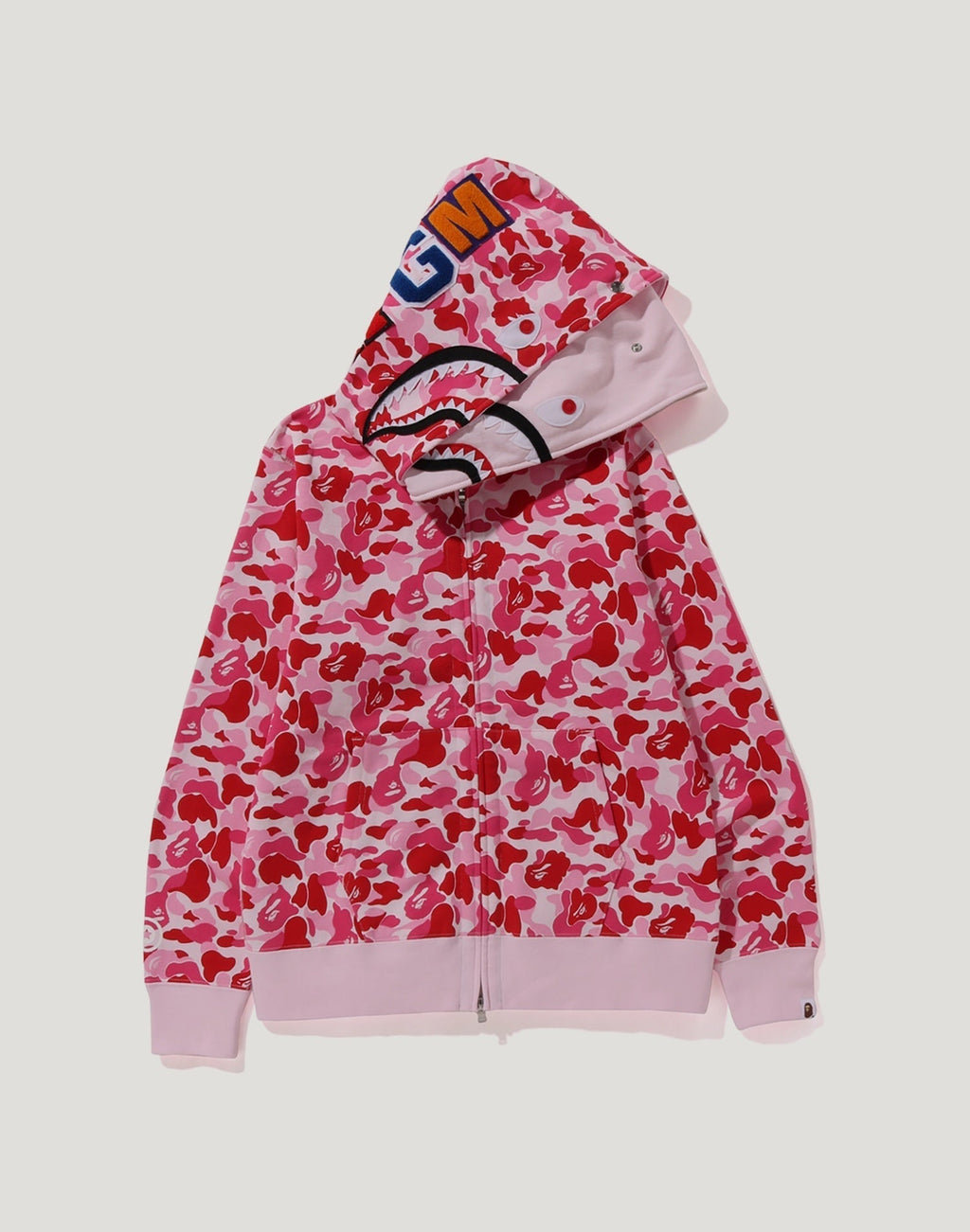 ABC CAMO DOUBLE SHARK FULL ZIP HOODIE MENS