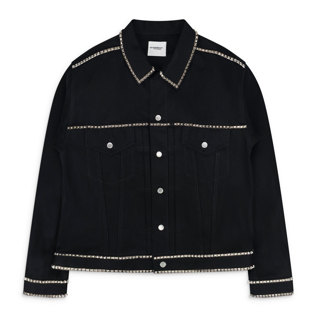 Black Studded Denim Jacket
