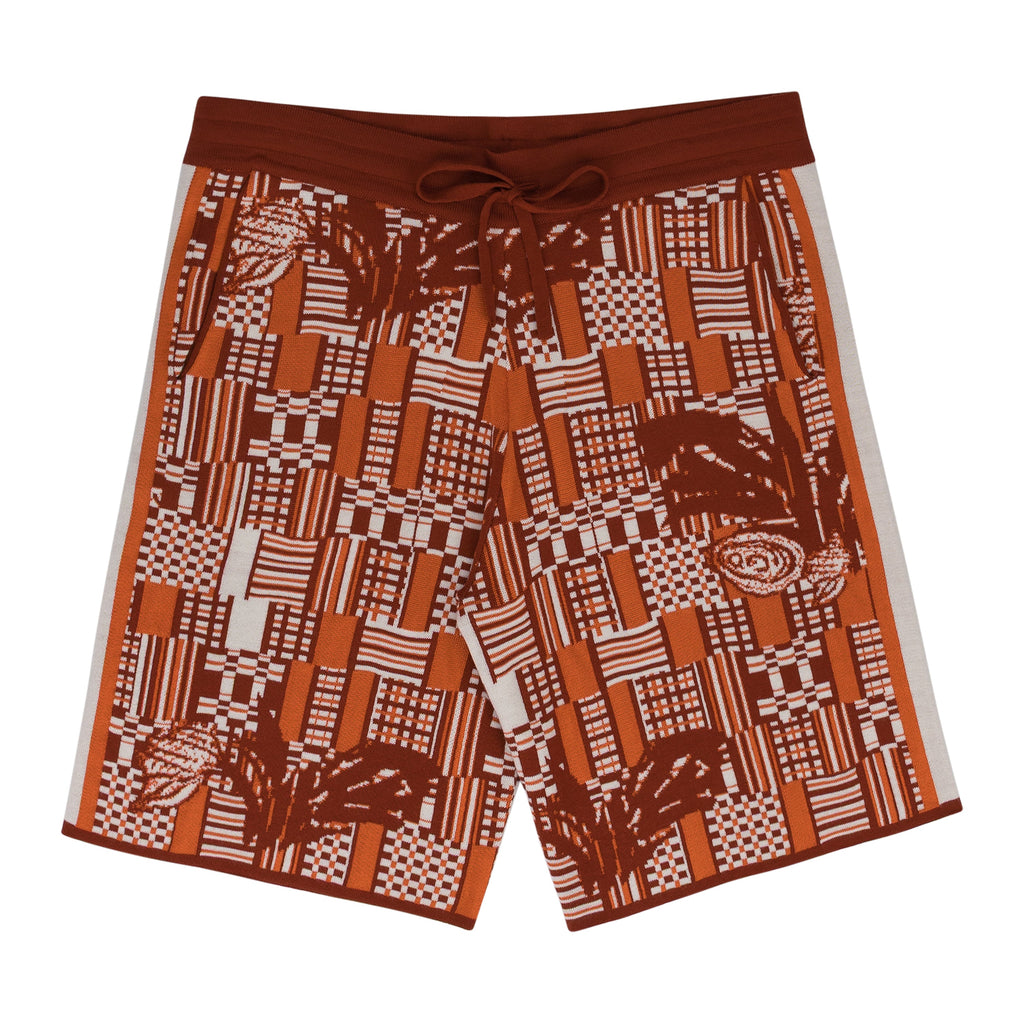 Orange Benoit Knitted Shorts
