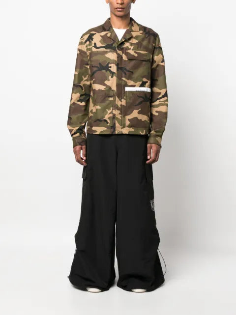 Palm Angels camouflage-print cotton jacket