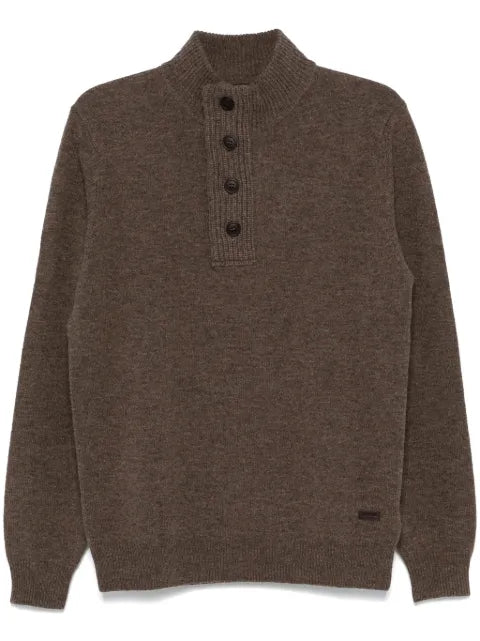 Barbour logo-patch sweater