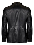 FRANZESE COLLECTION single-breasted leather blazer