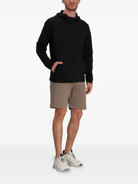 BOSS active zip-up hoodie with reflective branding