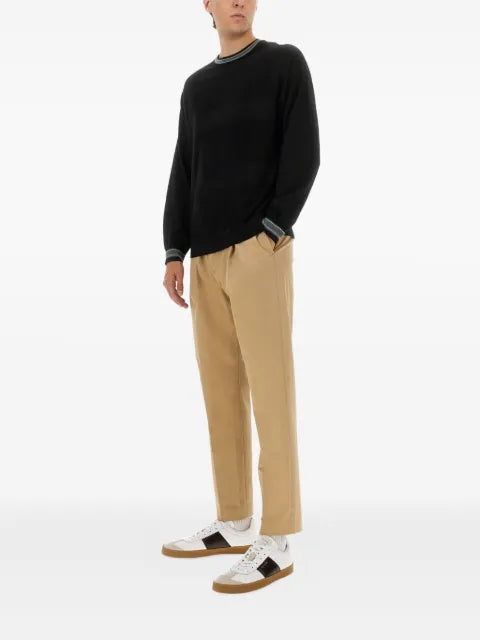 PS Paul Smith striped-trim sweater