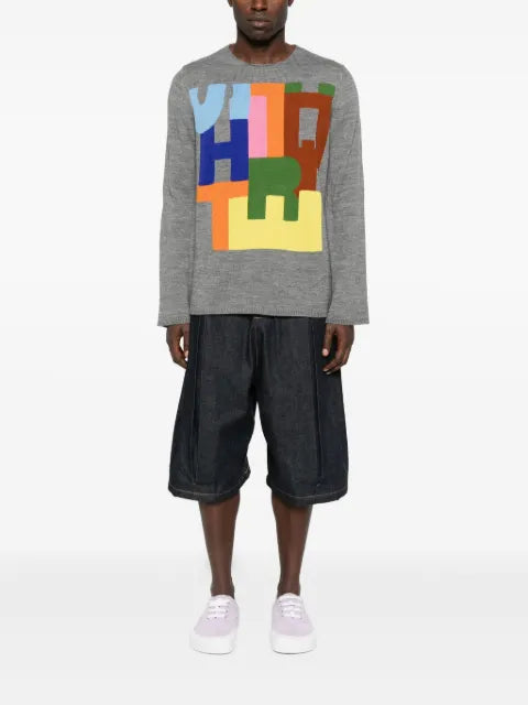 Comme Des Garçons Shirt intarsia-knit sweater