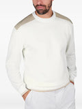 Paul & Shark crew-neck panelled sweater