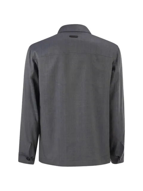 Peserico patch-pocket shirt jacket
