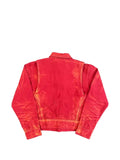 THUG CLUB two-tone washed shirt jacket