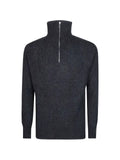 AMARÁNTO half-zip ribbed sweater