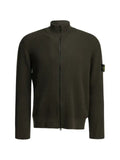 Stone Island 5100017 full-rib RWS woll Loose-fit zip-up jumper