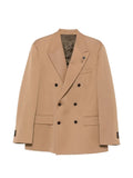 Lardini double-breasted peak-lapel blazer