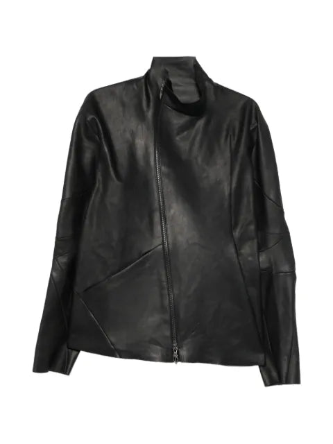 Leon Emanuel Blanck asymmetric-zip leather jacket