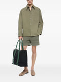 Givenchy couture seam overshirt in overdyed denim