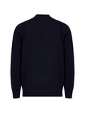D4.0 mock-neck saddle-shoulder sweater