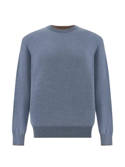 Paul & Shark crew-neck contrast-trim sweater