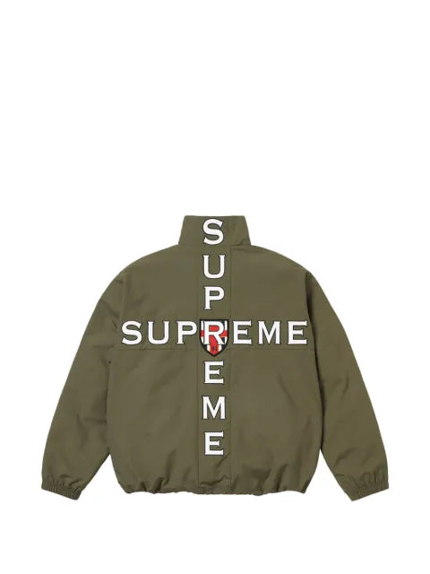 Supreme Cross logo-print track jacket