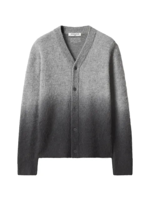 Maison Kitsuné ombré-effect V-neck cardigan