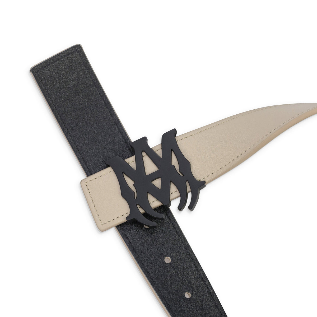 Birch/Black MA Logo 4cm Reversible Belt