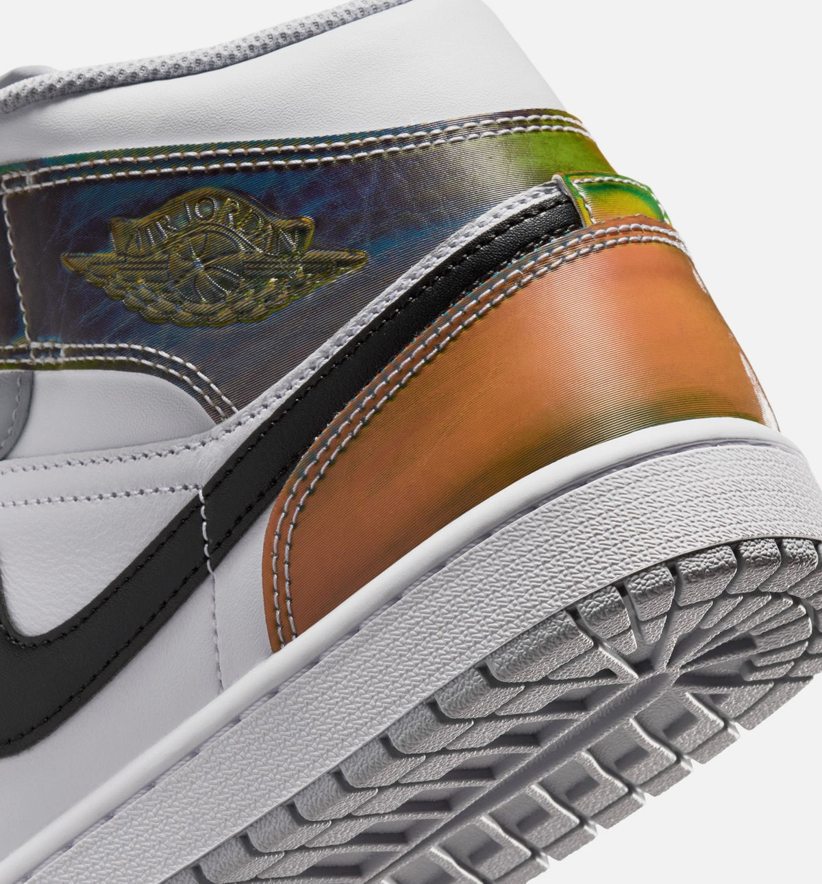 Air Jordan 1 Mid SE “Black White Wolf Grey” Men's Lifestyle Shoes