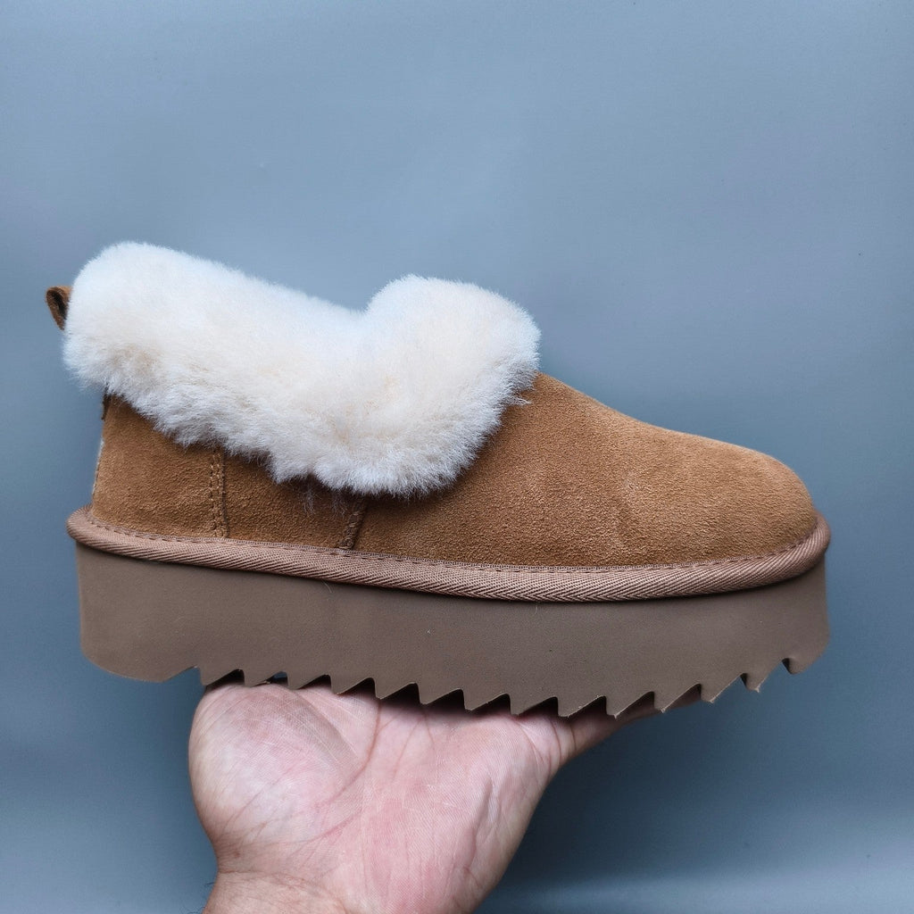 Chestnut Platform Casual Shoes — New Arrival | In Stock