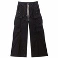 Rick Owens Black Cargo Wide-Leg Pants