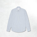 Les Deux Konrad Stripe Cotton Linen Shirt: Allure