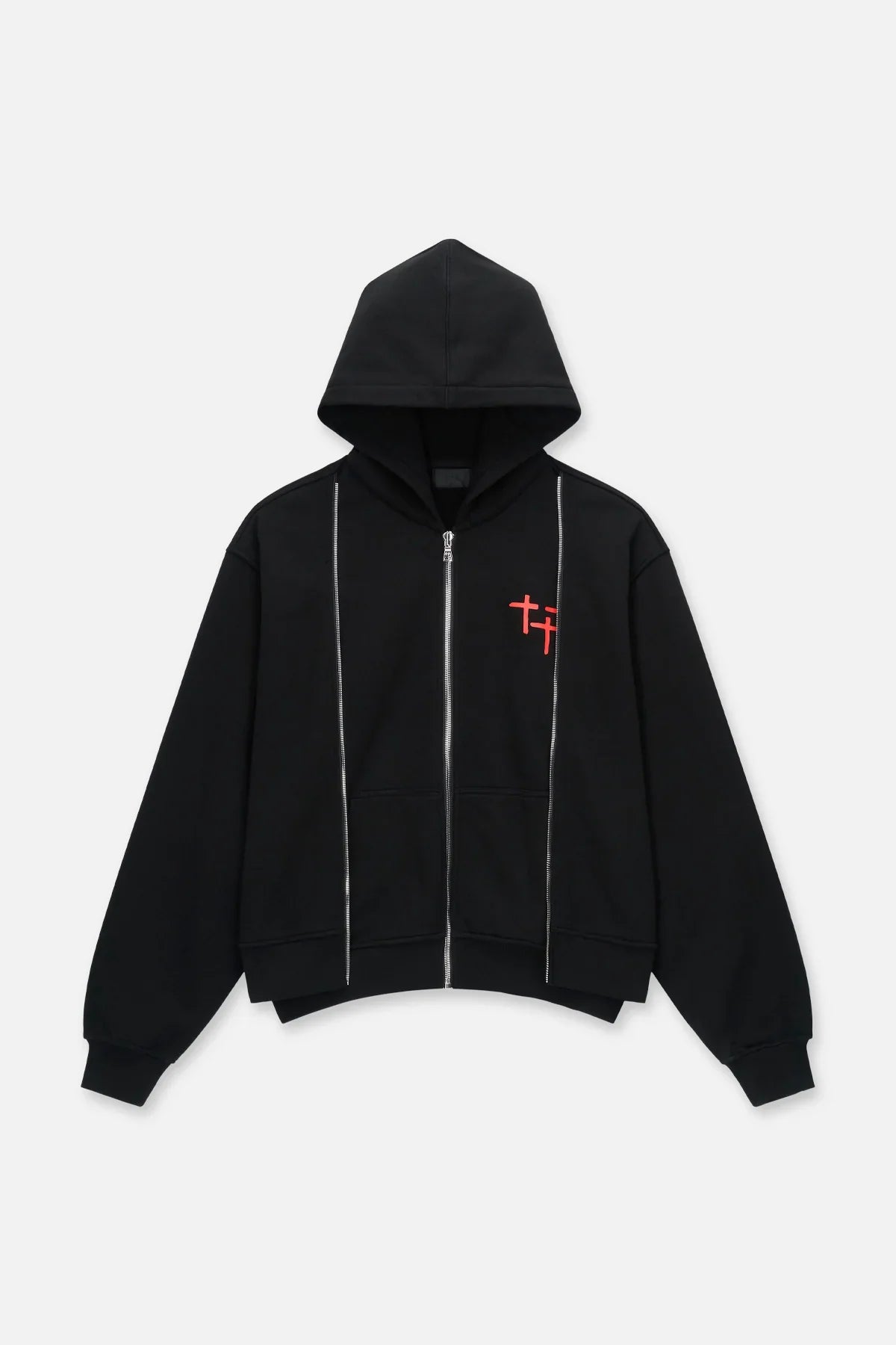 RTA Ren Layered Zip Planetary Hoodie