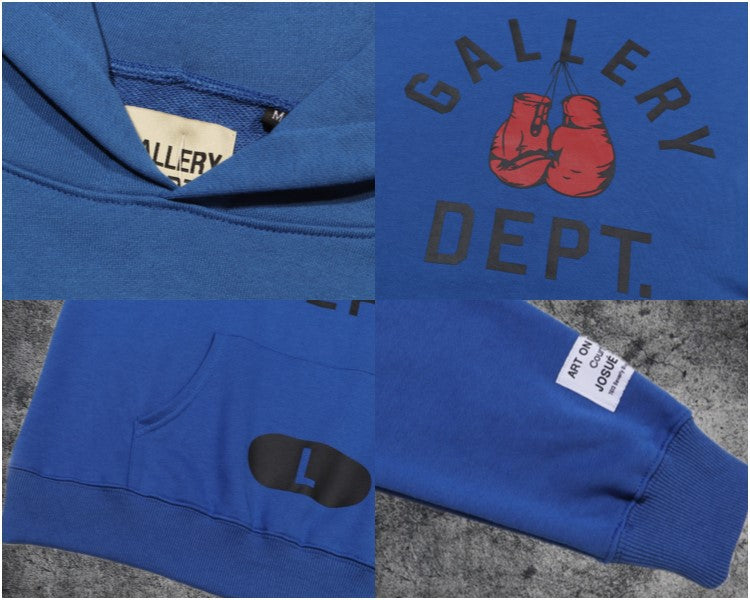 Gallery Dept Letter Print Hoodie Loose Couple Streetwear Sweatshirt