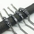 Chrome Hearts curved Cuban domineering retro bracelet