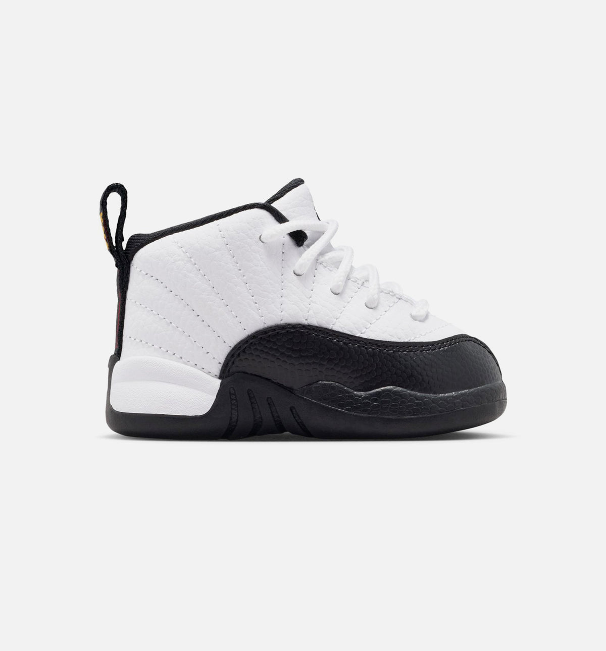 Air Jordan 12 Retro Taxi Infant/Toddler Lifestyle Shoe - White/Black/Taxi