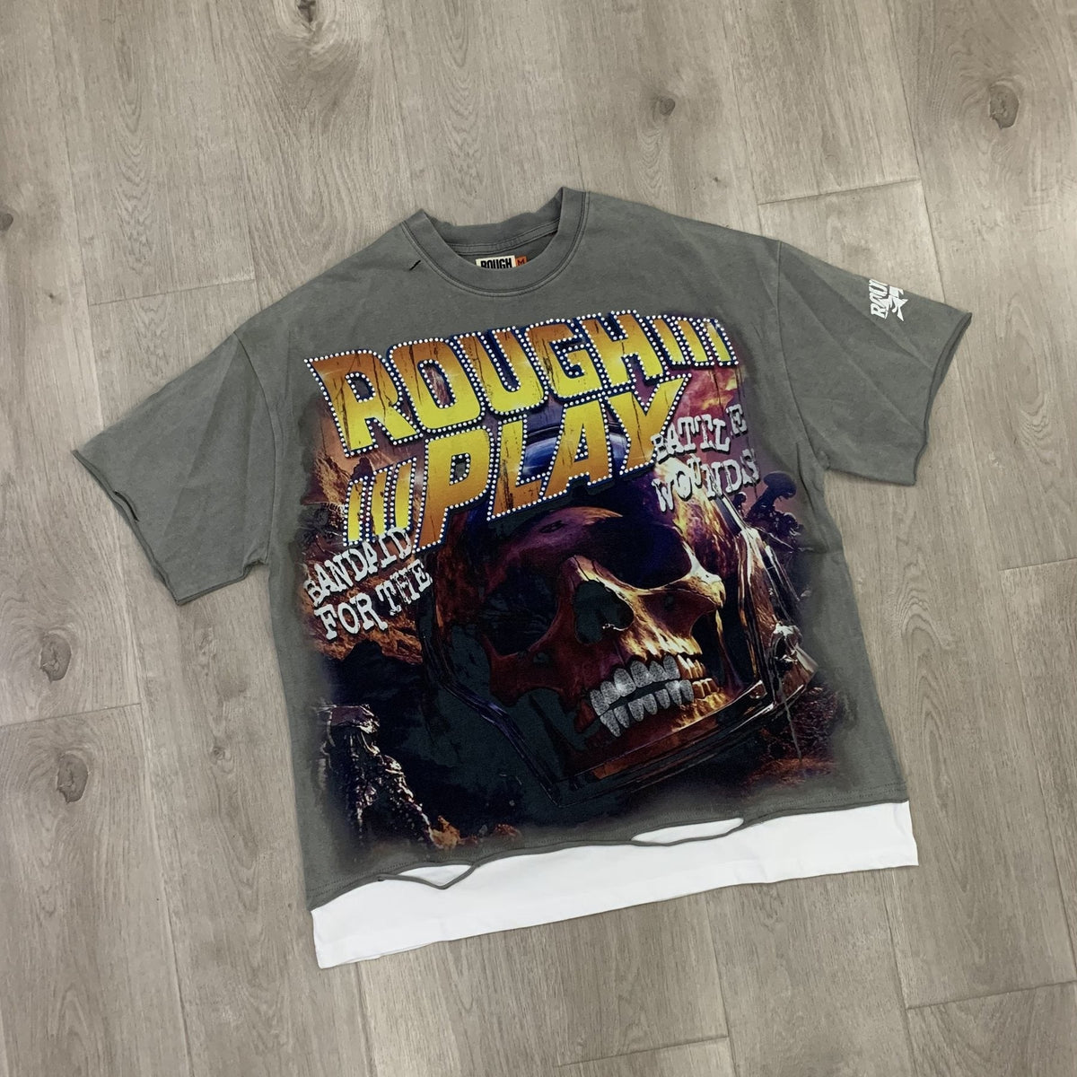 Rough Play Back 2 The Future Skull Graphic T-Shirt