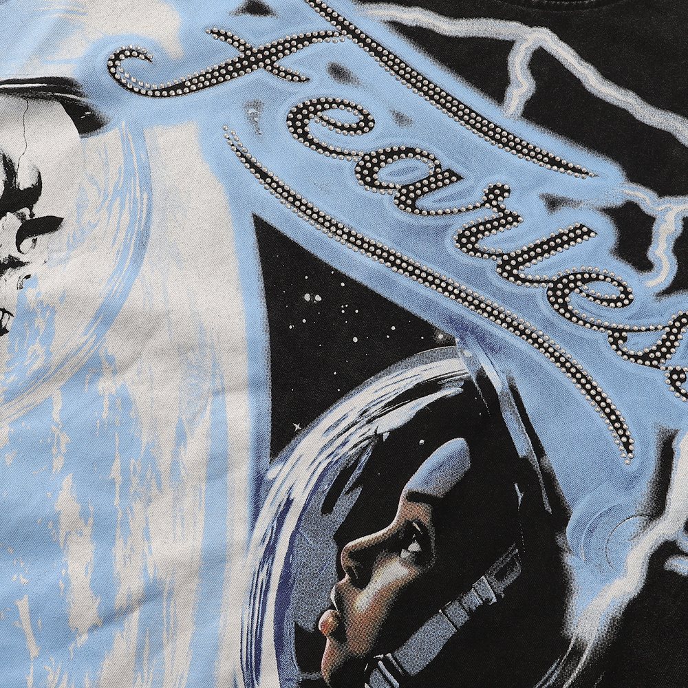 MAJESTIK Astronaut Skull Graphic T-Shirt