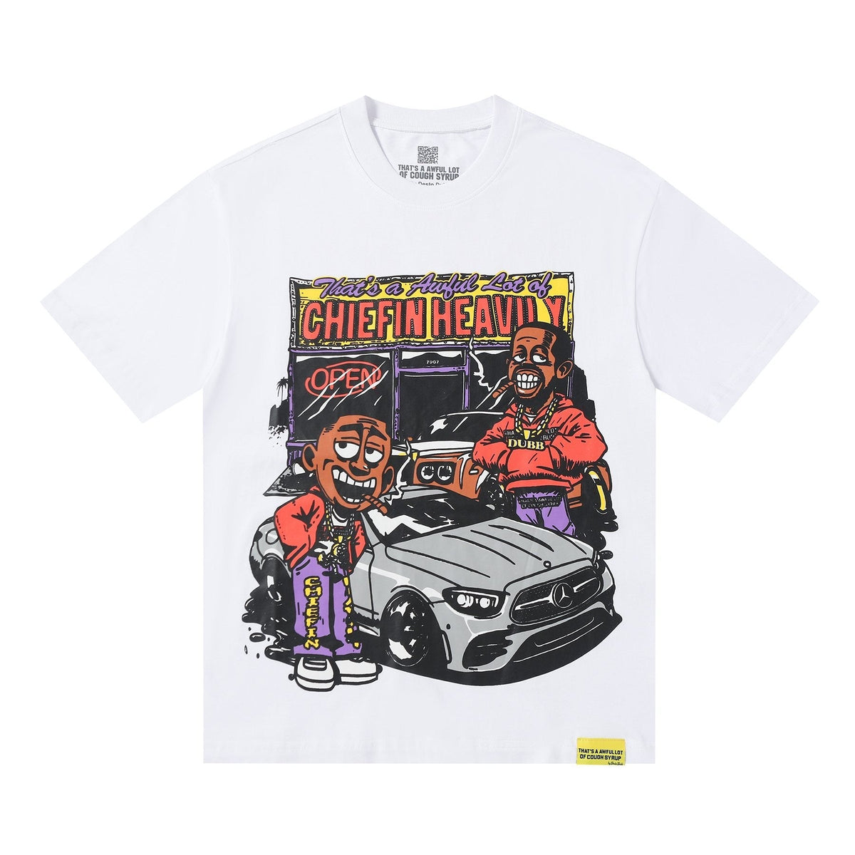THAT'S A AWFUL LOT OF COUGH SYRUP Cartoon Car Short-Sleeve T-Shirt