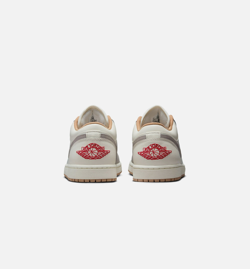 Air Jordan 1 Low – Men's Lifestyle Shoe in Sail/Fire Red/College Grey/Hemp