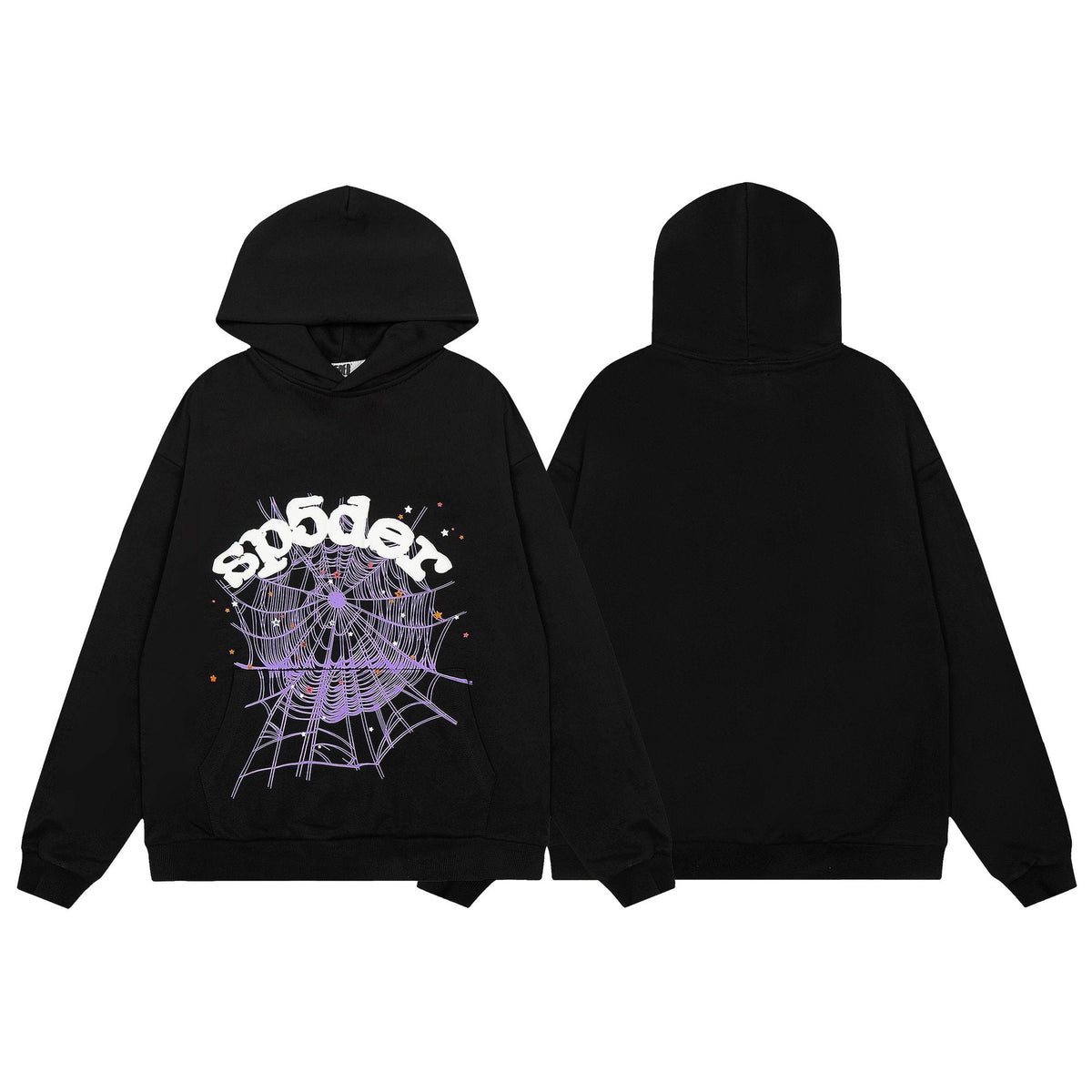 Sp5der Spiderweb Graphic Pullover Hoodie