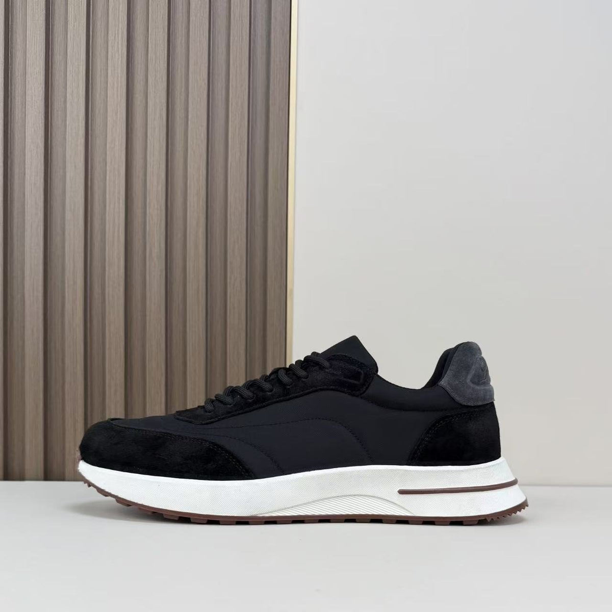 Loro Piana Men's Contrast Lace-Up Sneakers