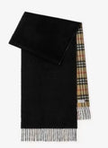 Burberry Reversible Fringed Plaid Scarf