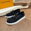 Louis Vuitton Men's Embossed Slip-On Sneakers