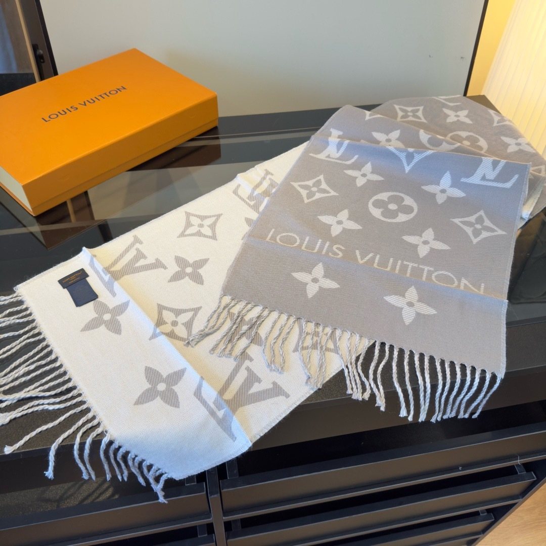 Louis Vuitton Monogram Fringe Scarf