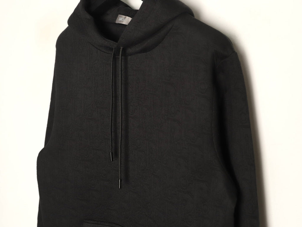 Dior CD Medaillon Circular-Logo Embroidered Crewneck Sweatshirt - Black